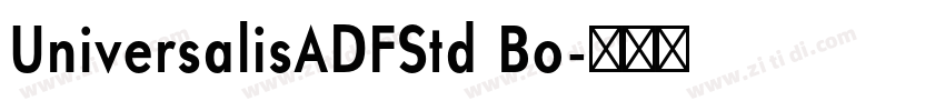UniversalisADFStd Bo字体转换